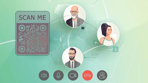 Video calls with QR codes