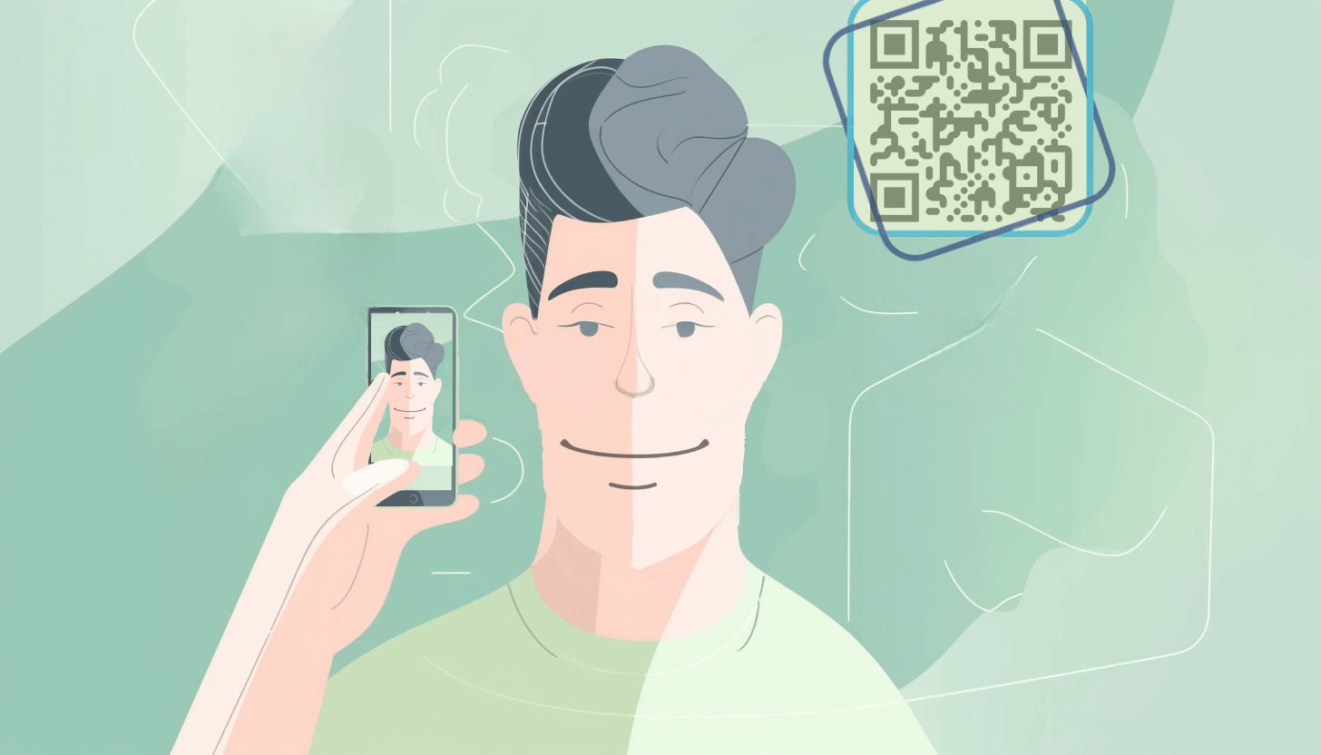 QR code video call