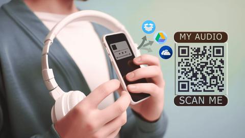 Audio to a QR code