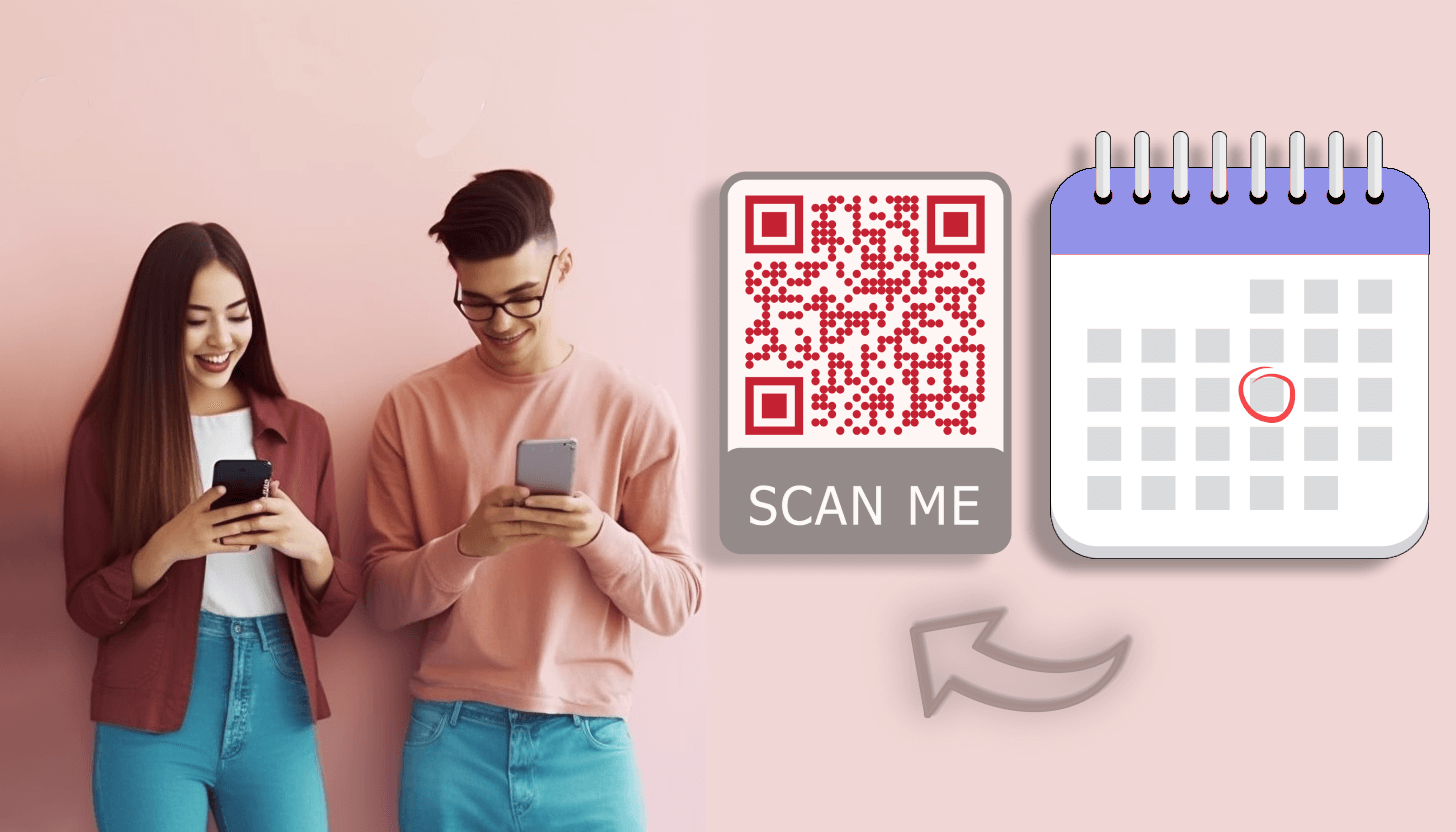 Schedule with QR codes