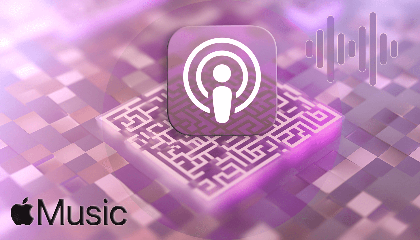 Podcast to a QR code
