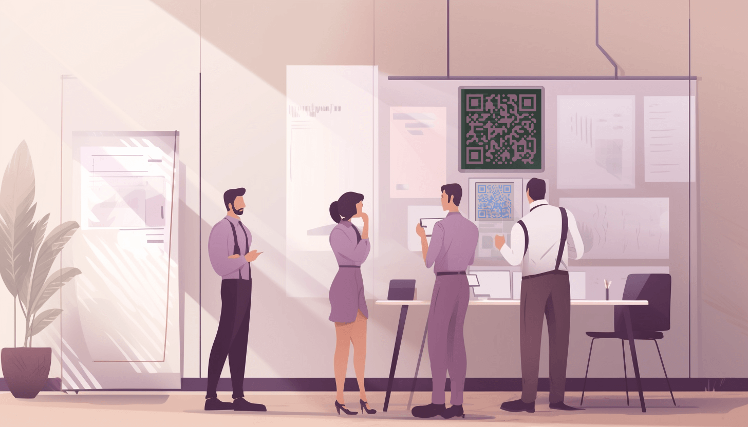 QR codes in office