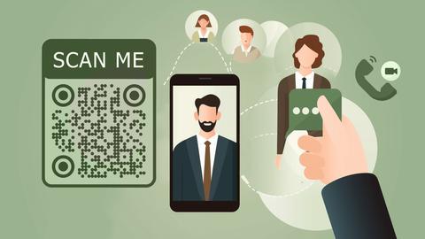QR codes for video calls