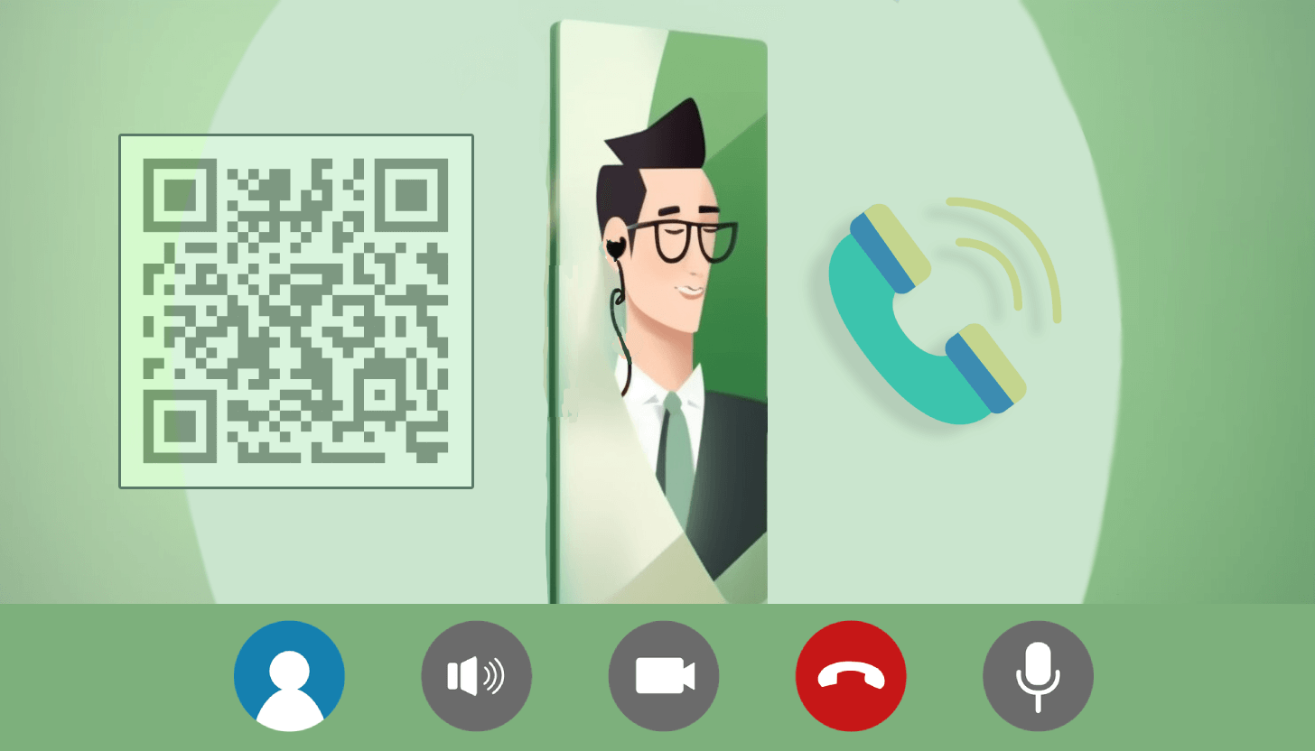 Contact via QR codes