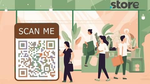 QR codes for shopping malls