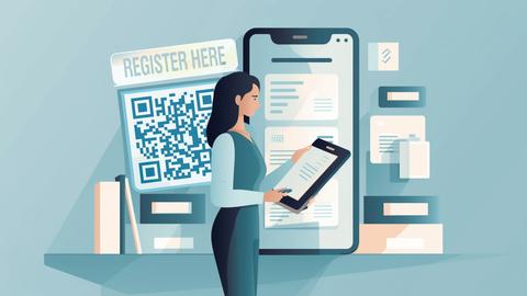 QR codes for registration forms