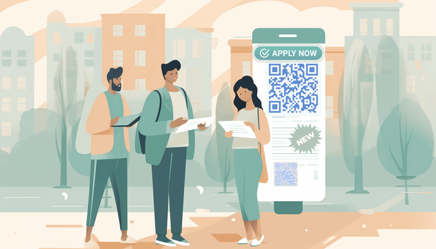 QR codes for applicants