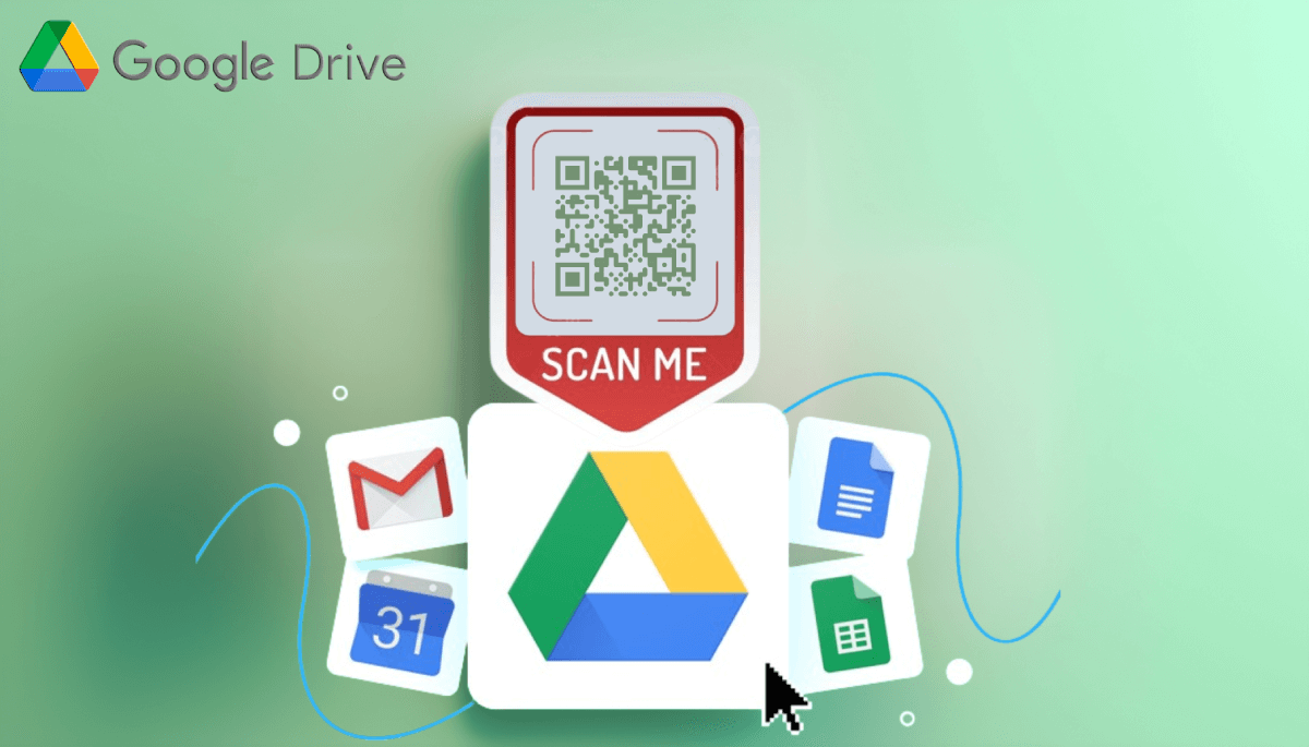 Generate a QR code for Google Drive 