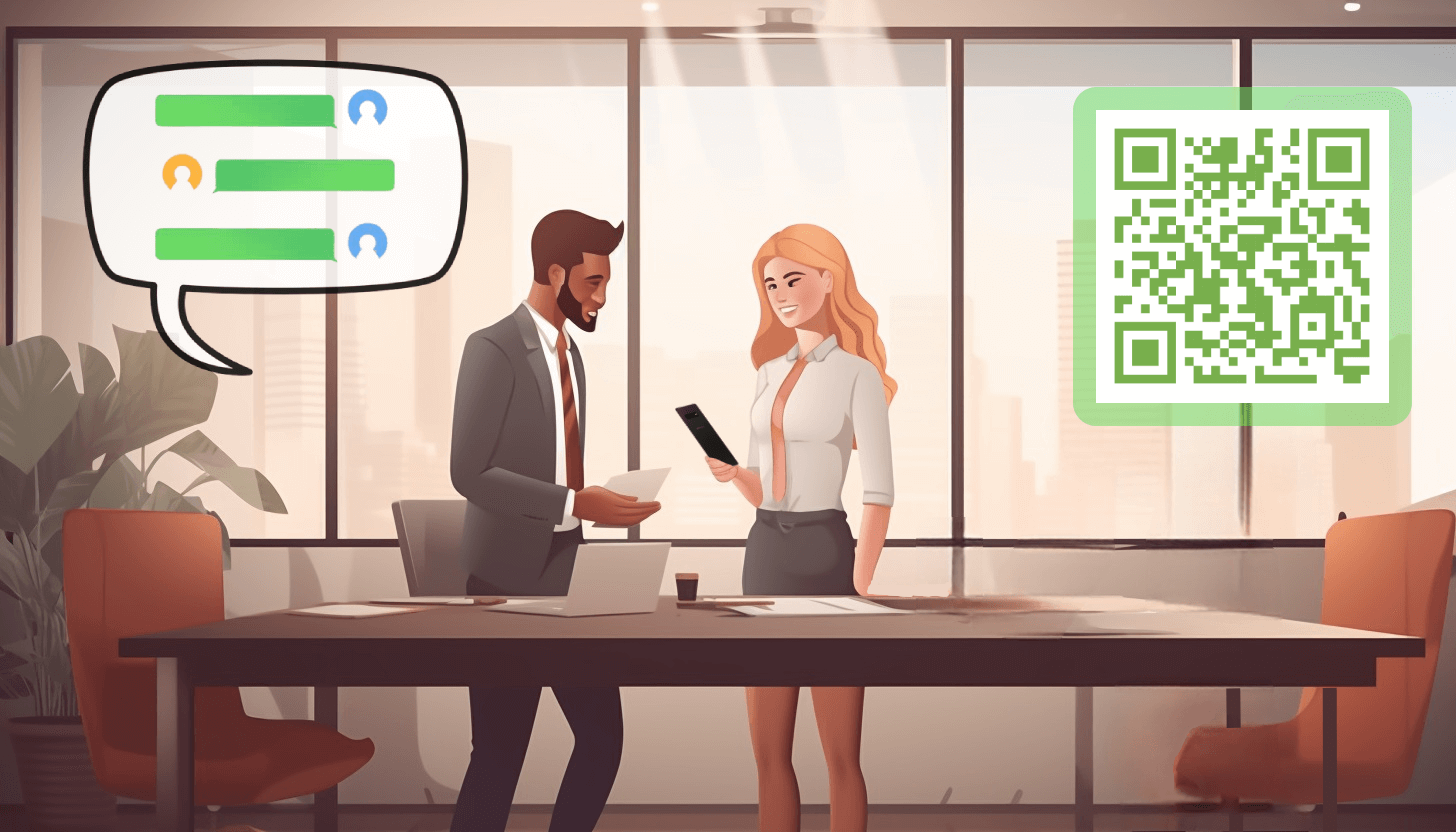 WhatsApp QR code for work