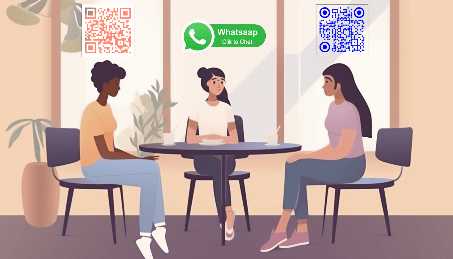 WhatsApp QR code in everyday life