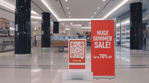 Ads with QR codes