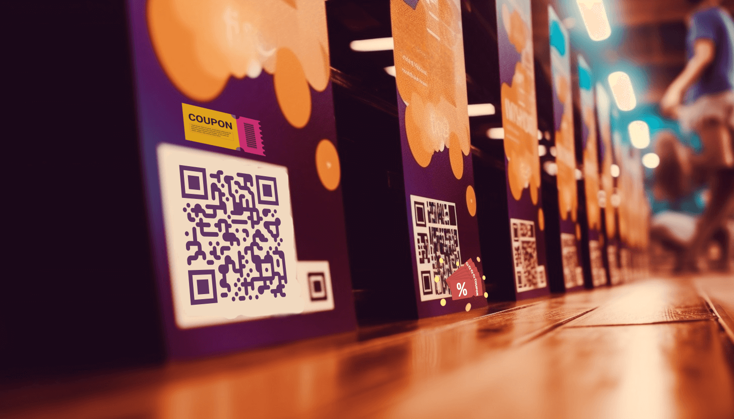 Advertisment with QR codes