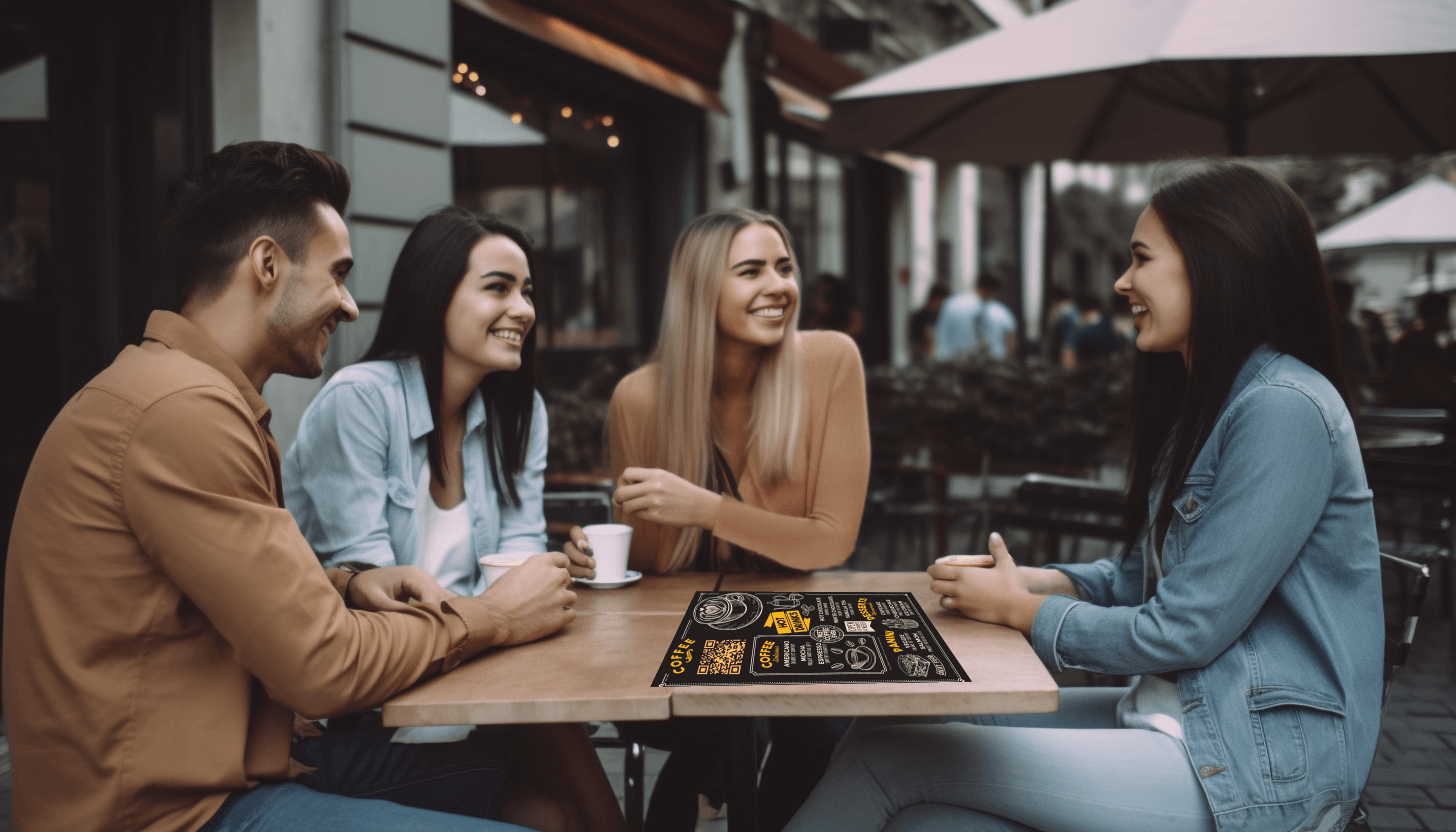 QR code generator for cafes