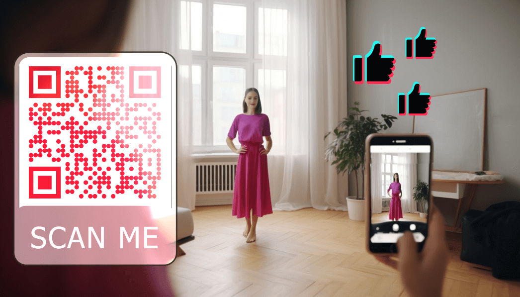TikTok to a QR code