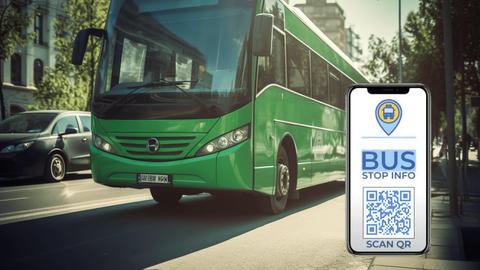 QR codes in public transport 