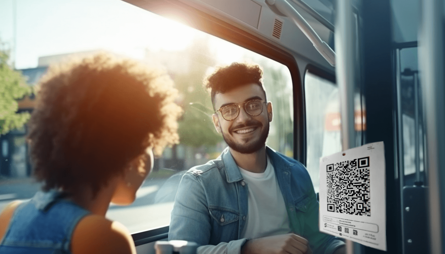 QR code for passengers 