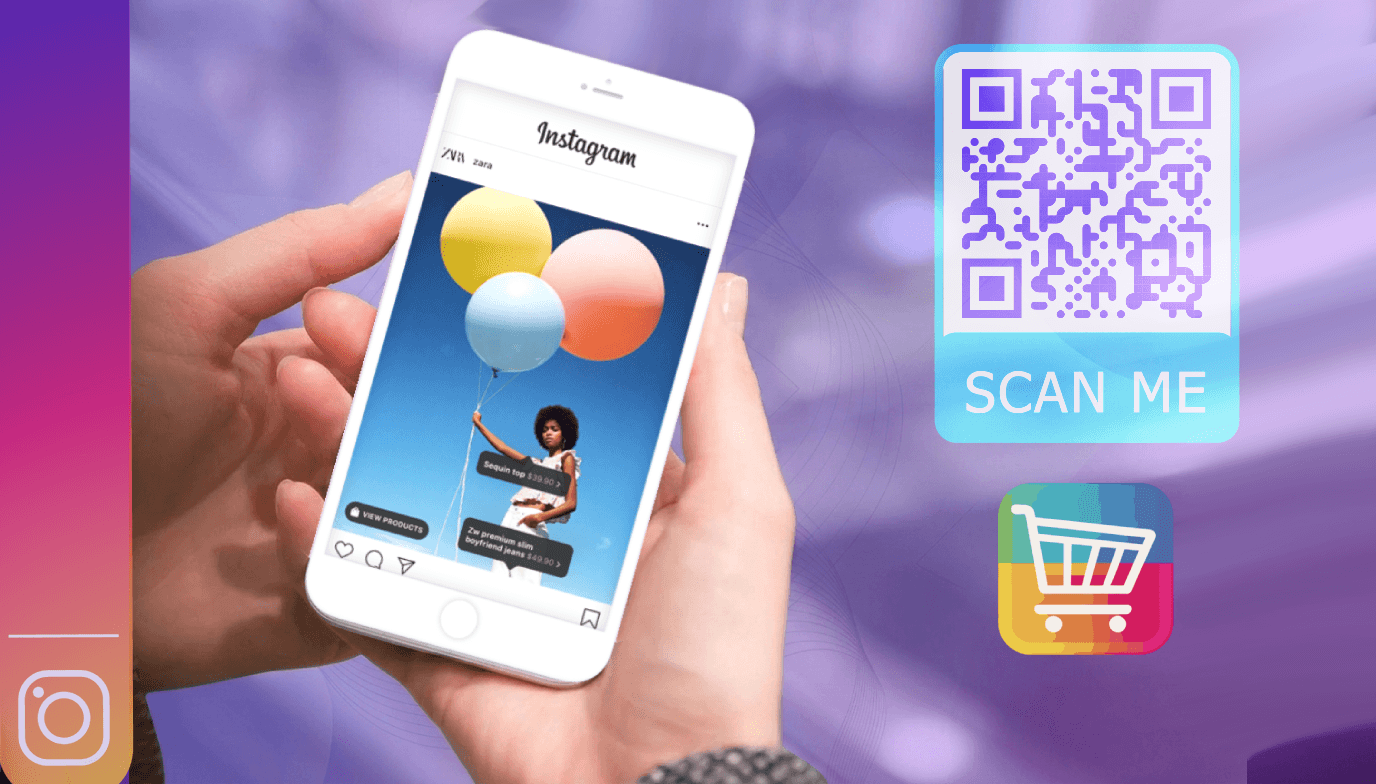 Instagram Shopping with QR codes
