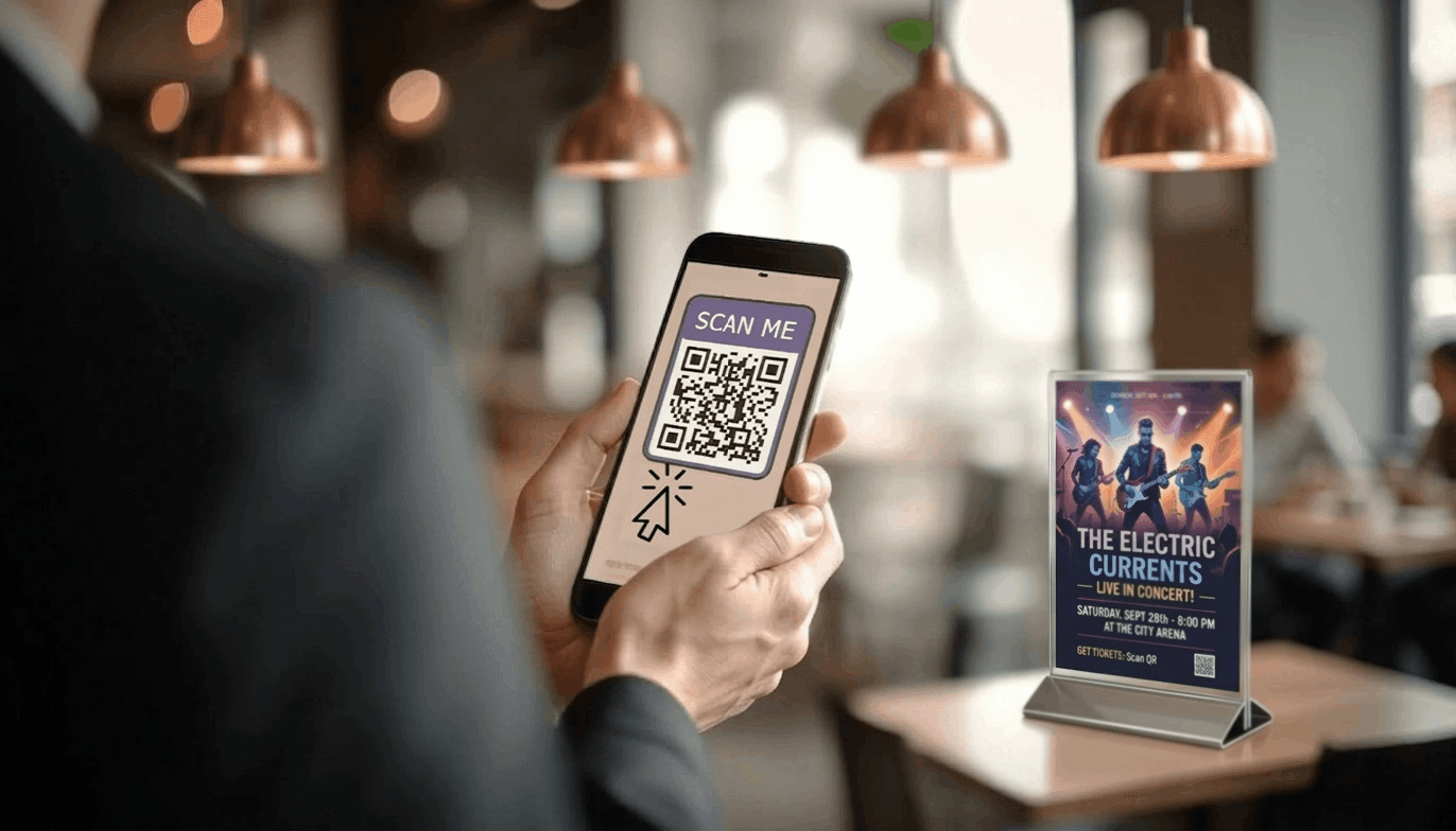 Promote events with QR code