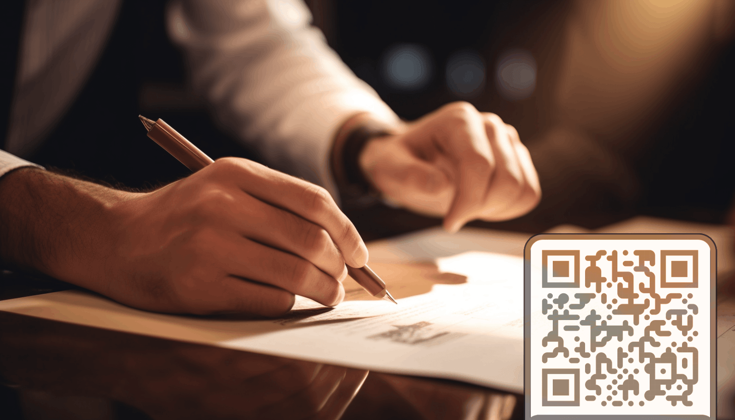 Decuments via QR codes