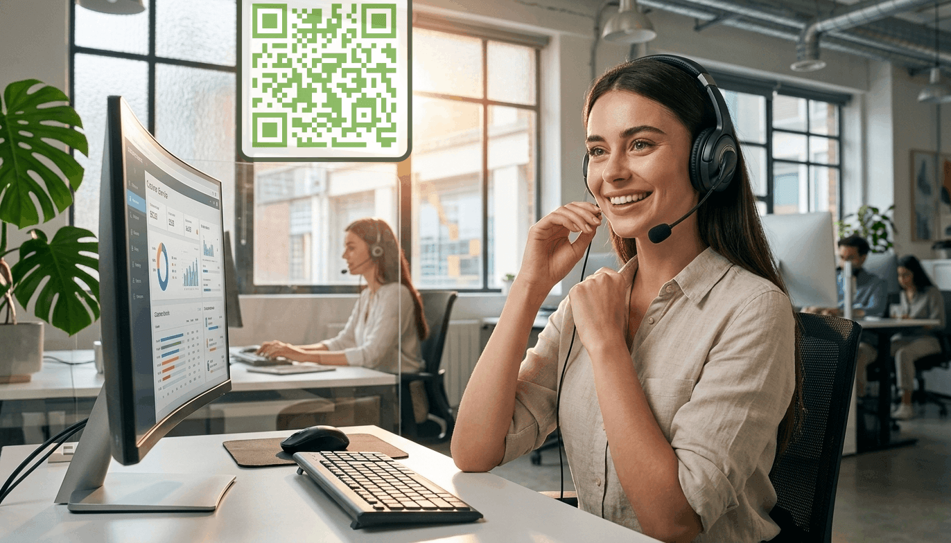 Support via QR code