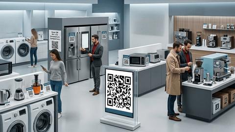 QR codes for cross-sales