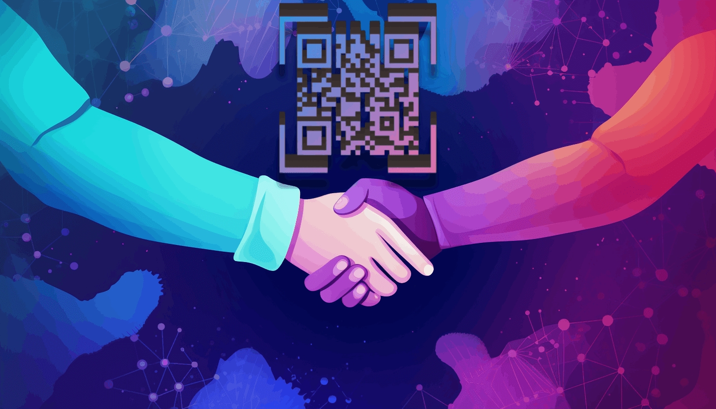 Increase own network with QR code