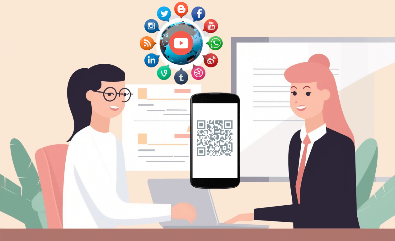 Create a QR code for social media
