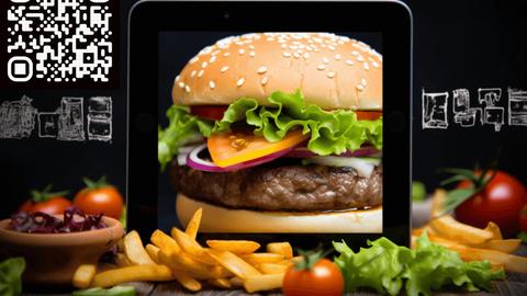 PDF menu QR code