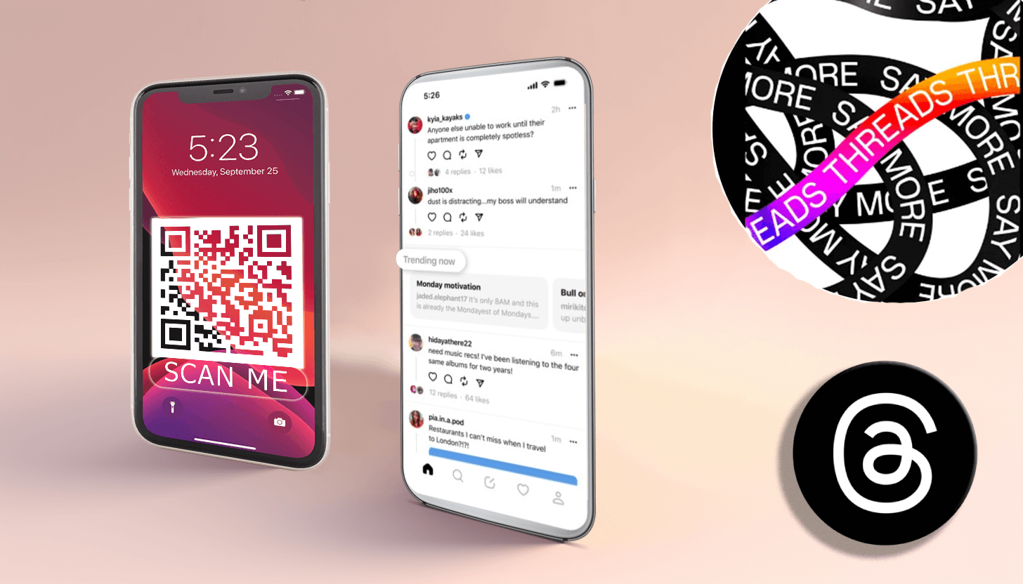 Easy Threads QR codes