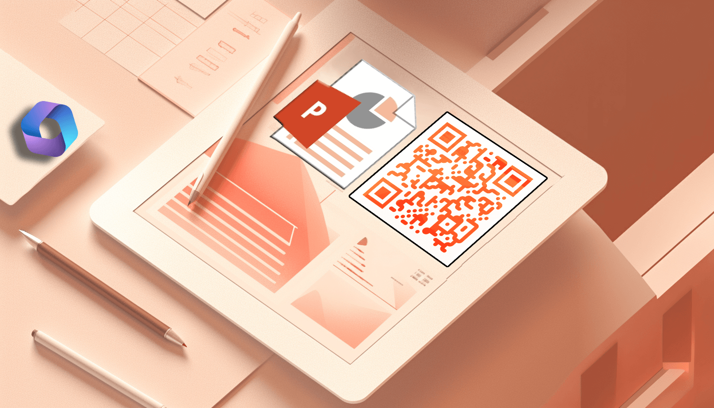 Slides to a QR code