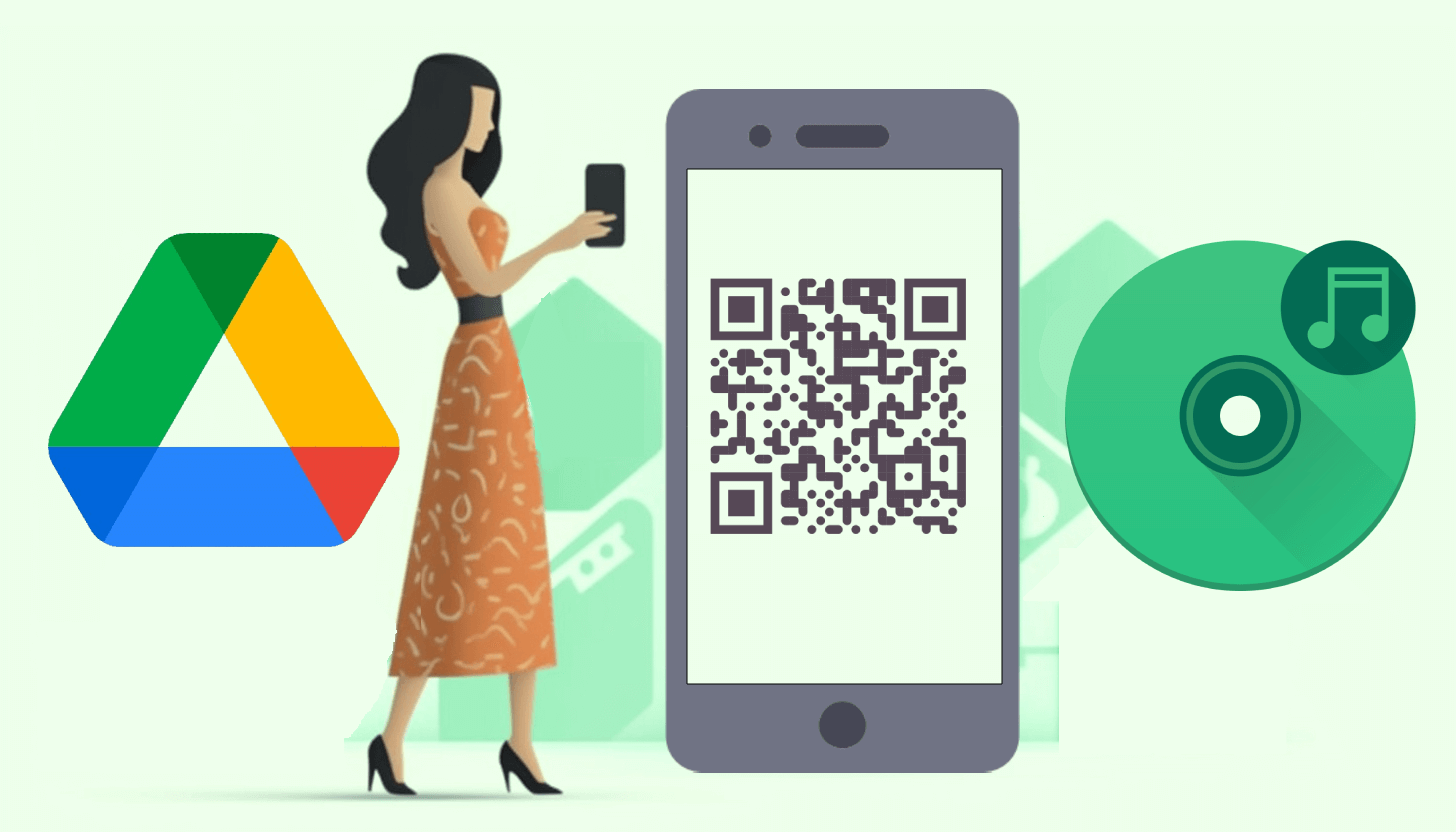 Audio to a QR code