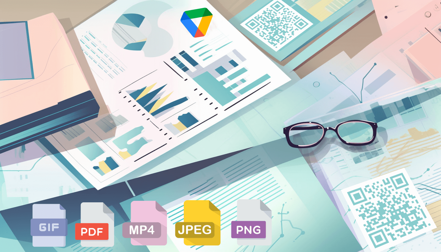 Upload infographics to a QR code