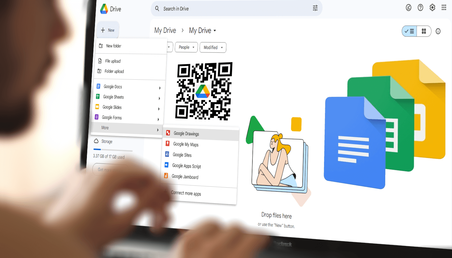 Useful QR codes for Google Drive