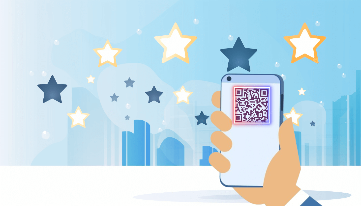 Make a QR code for reviews