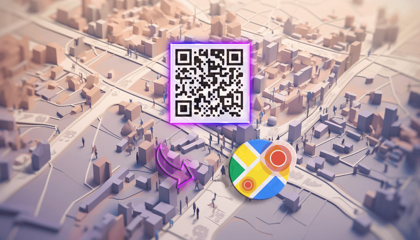Location to a QR code