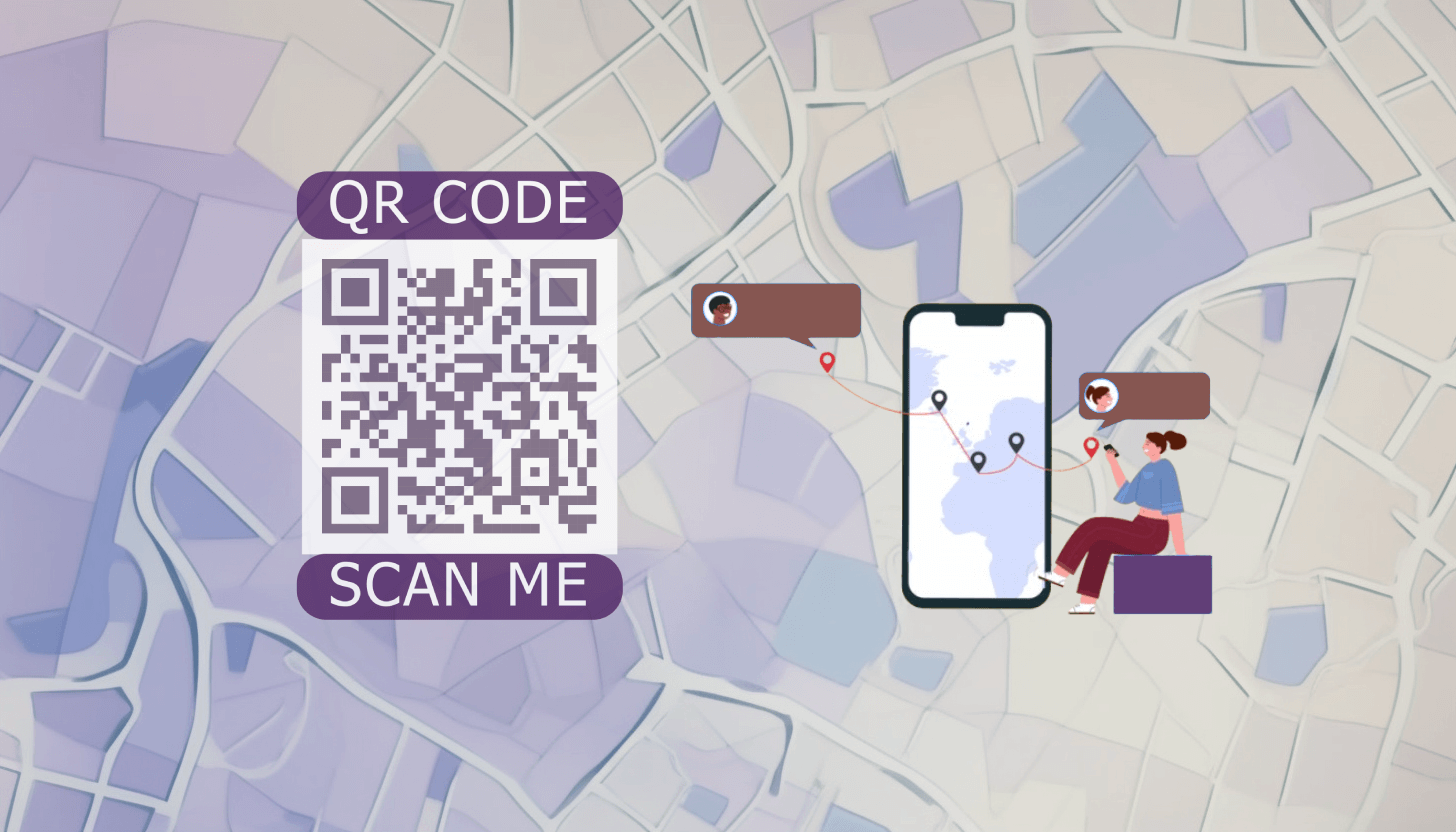 Make a QR code with a map