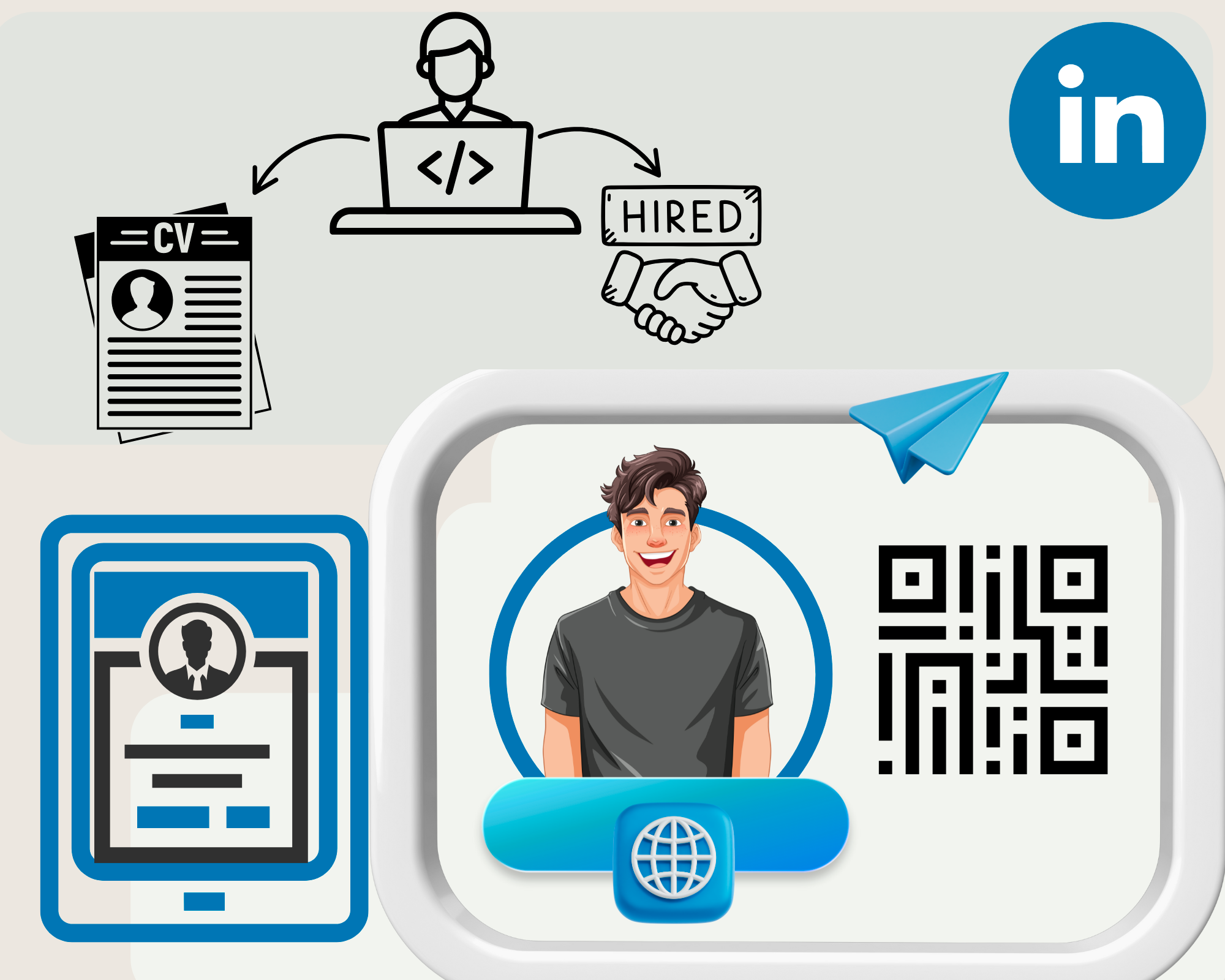 Get-QR Brand Linkedin