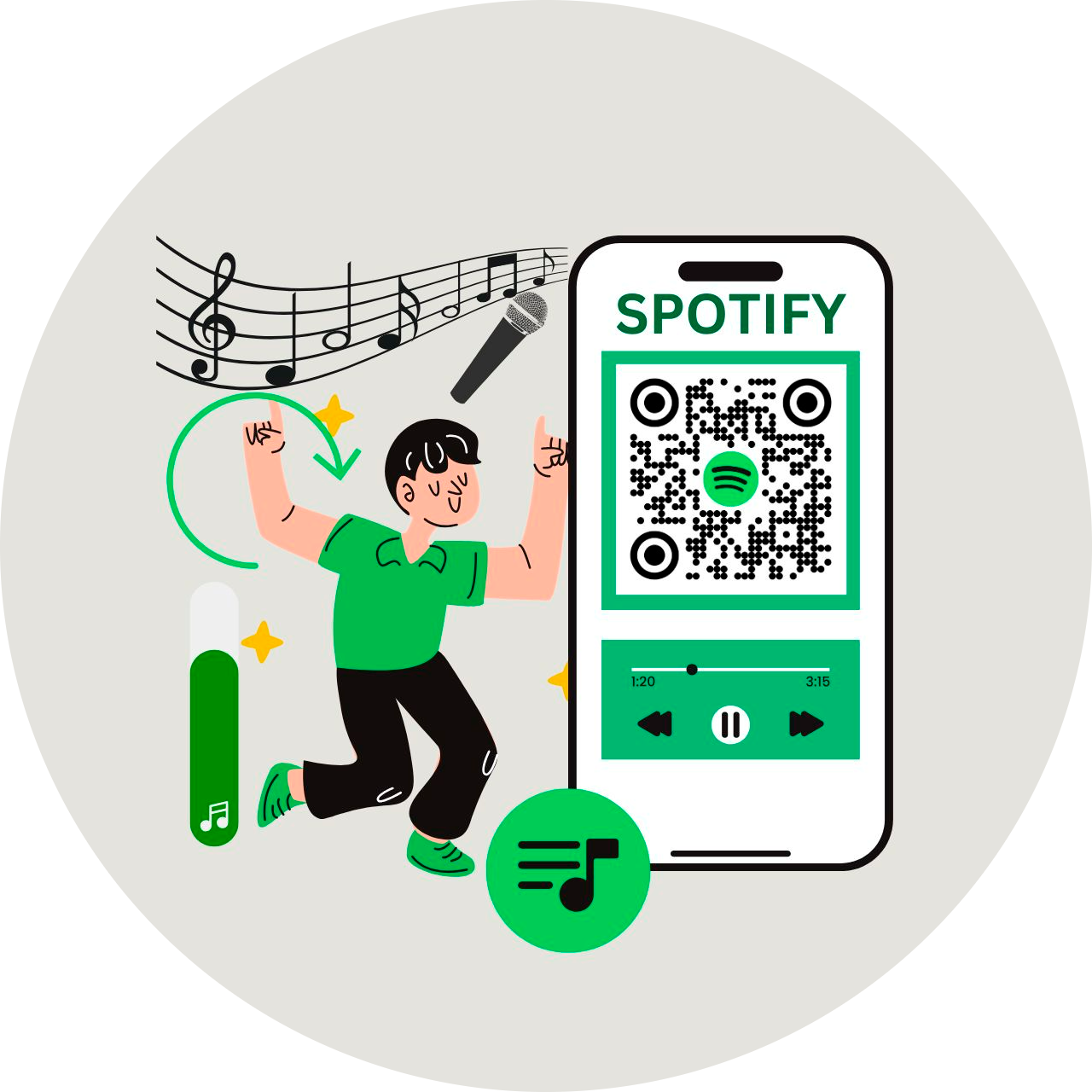 Get-QR Brand spotify