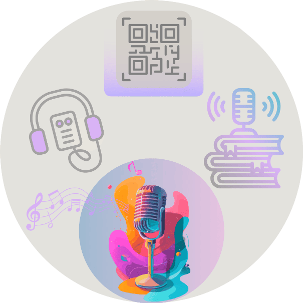 Get-QR Type Audio circle